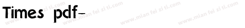 Times pdf字体转换